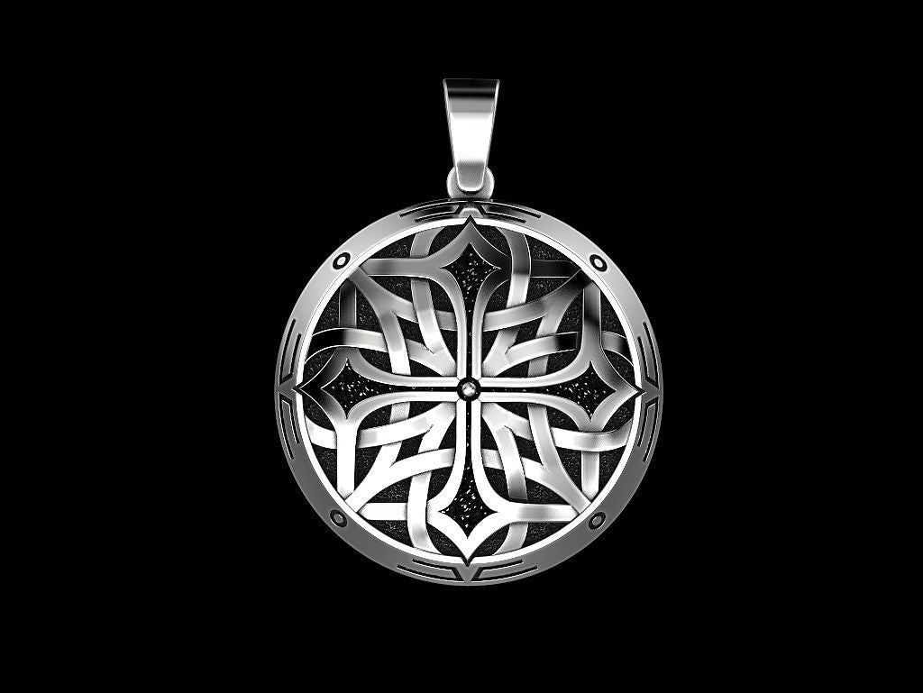 14K Solid Gold Celtic Design Pendant / Gold Celtic Pendant / Unisex Celtic Pendant / Gift for Her