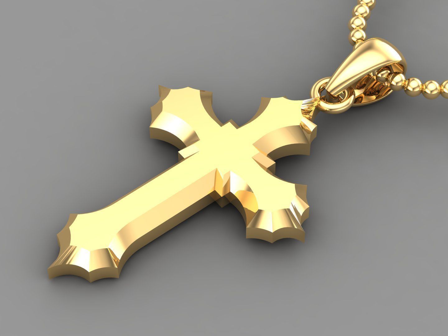 14K Solid Gold Cross Necklace 20 Grams 42mm X 30mm / Crucifix Simple and Classic Pendant / Unisex Religious Necklace / Christian Necklace