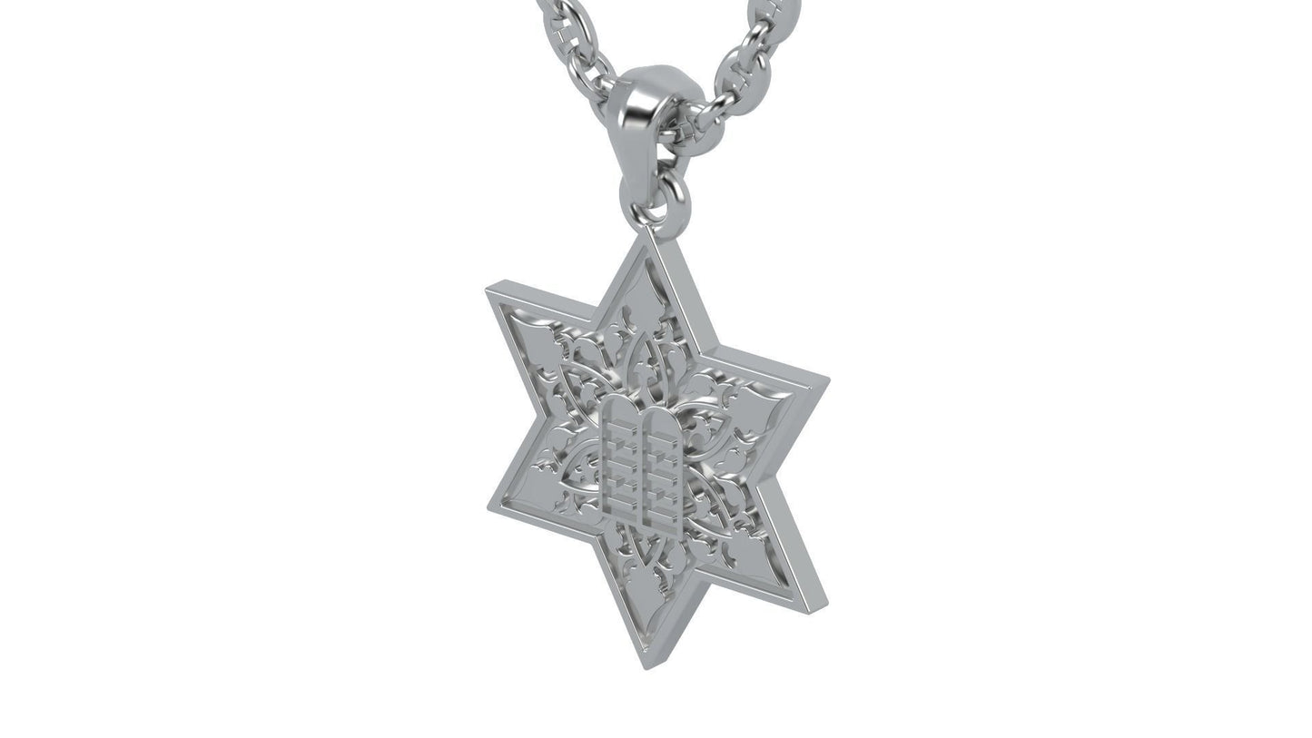 14K Gold Star of David Pendant / Star of David Necklace / Gold Star of David Classic Design / 20mm X 17.35mm / Great Gift Idea