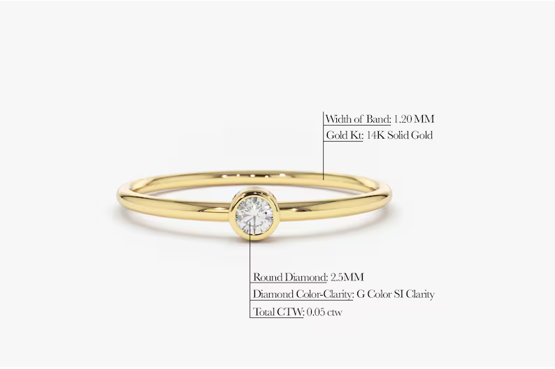 gold promise rings