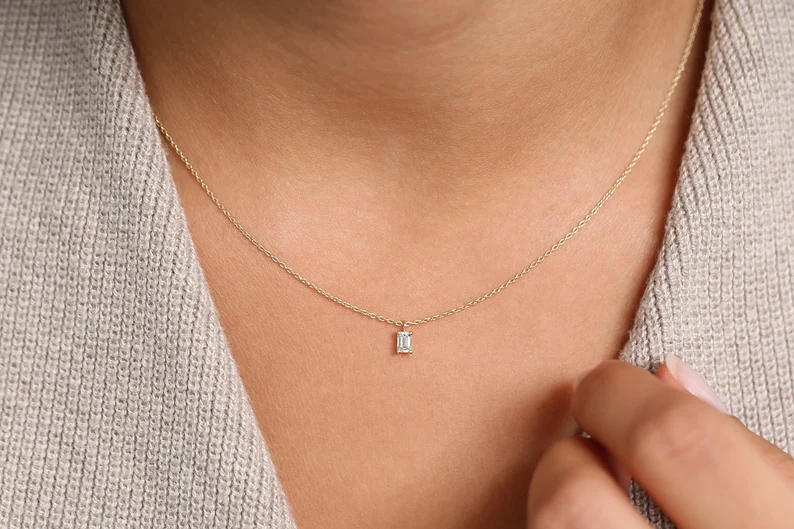  Diamond Solitaire Necklace
