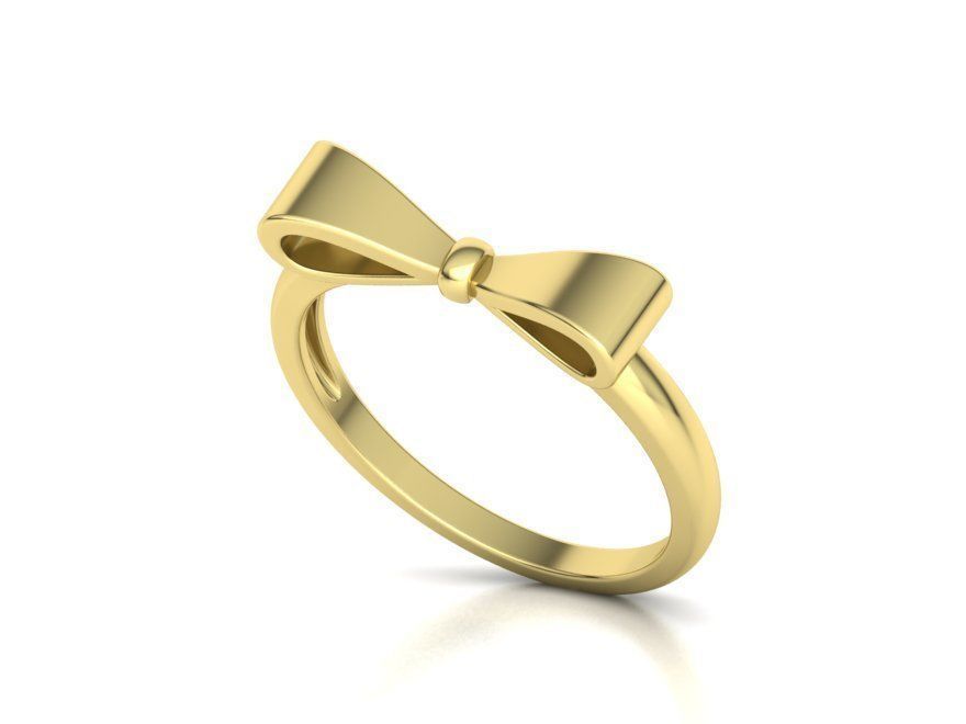 14K Solid Gold Bow Knot Fashion ring / 14K Gold Bow Ribbon Ring / Gold Bow Knot Ring for Her / Gift for Her - JewelsnGlitters