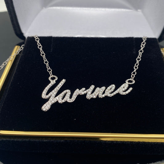 Silver Customize Name Necklace