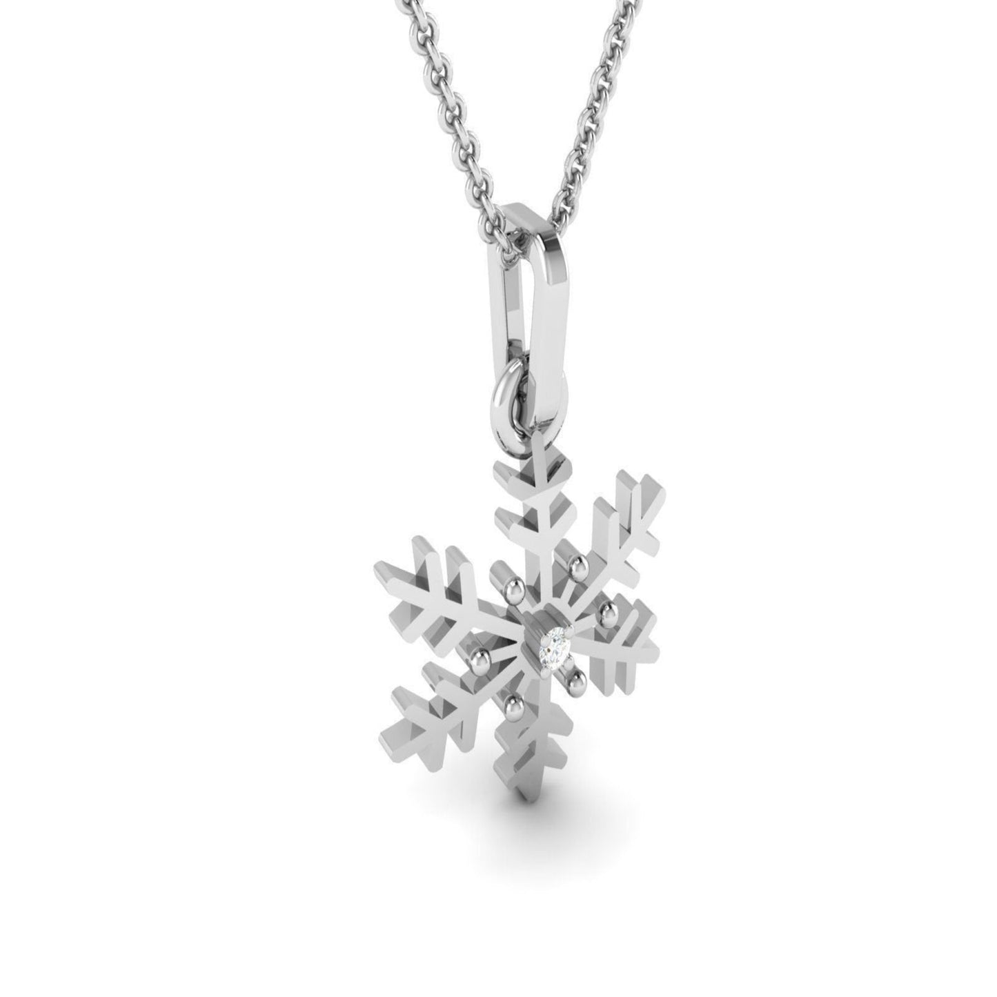 Gold Snowflake Pendant