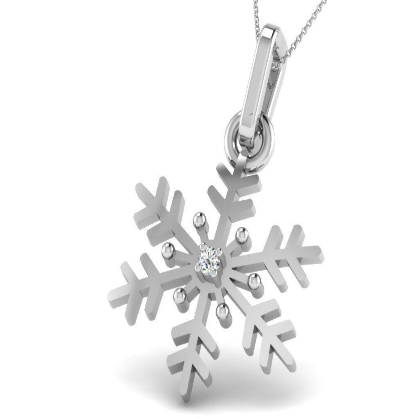 Elegant Snowflake Necklace