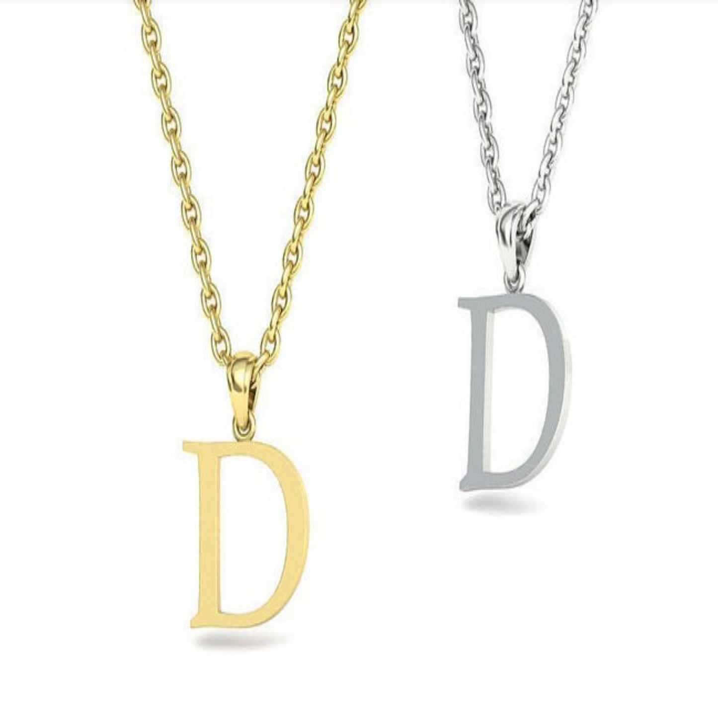 14k Solid Gold Initial Necklace / Gold Necklace Initial Gold Necklace / Letter Necklace / Letter Necklace/ Gold Initial Letter