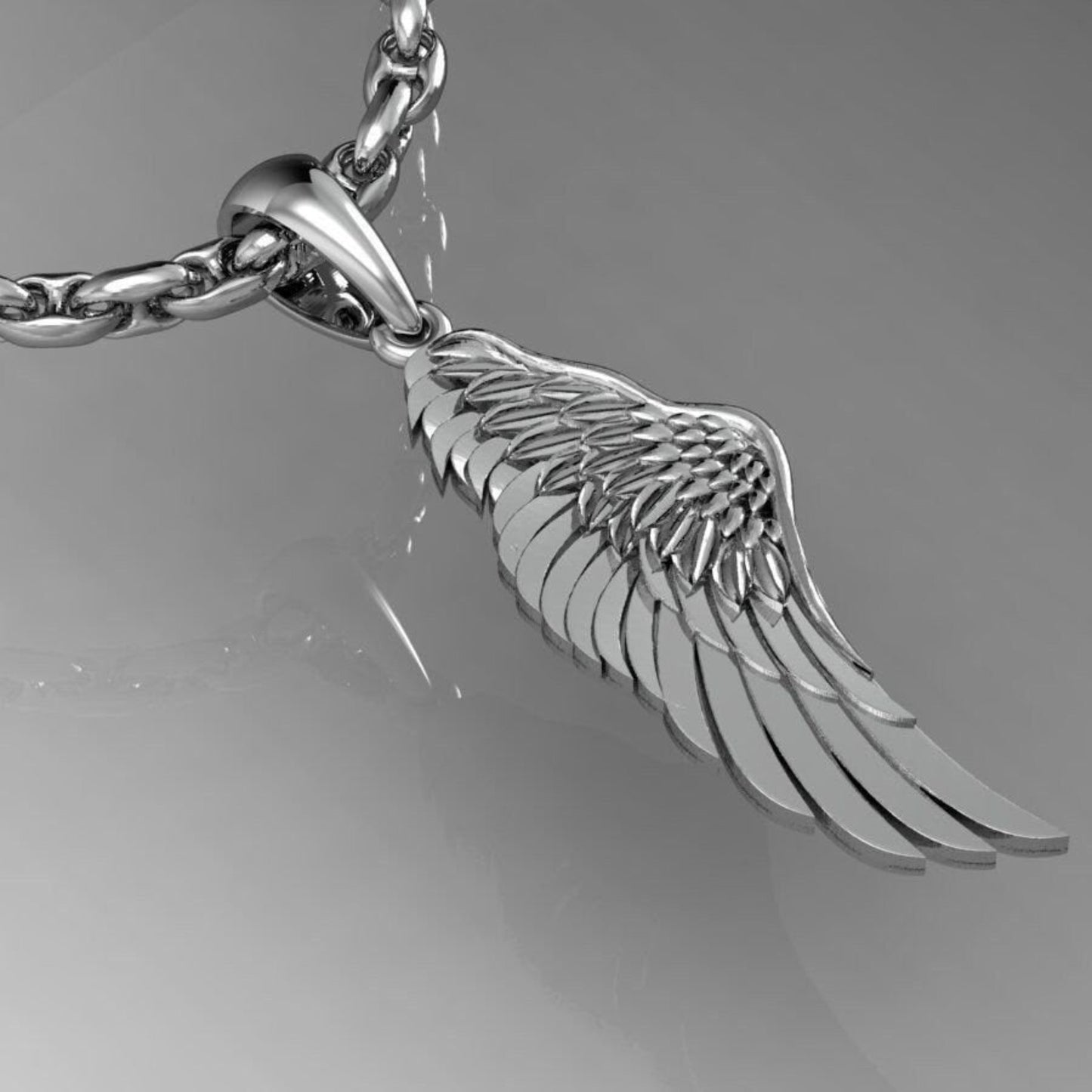 silver Angel Wing pendant