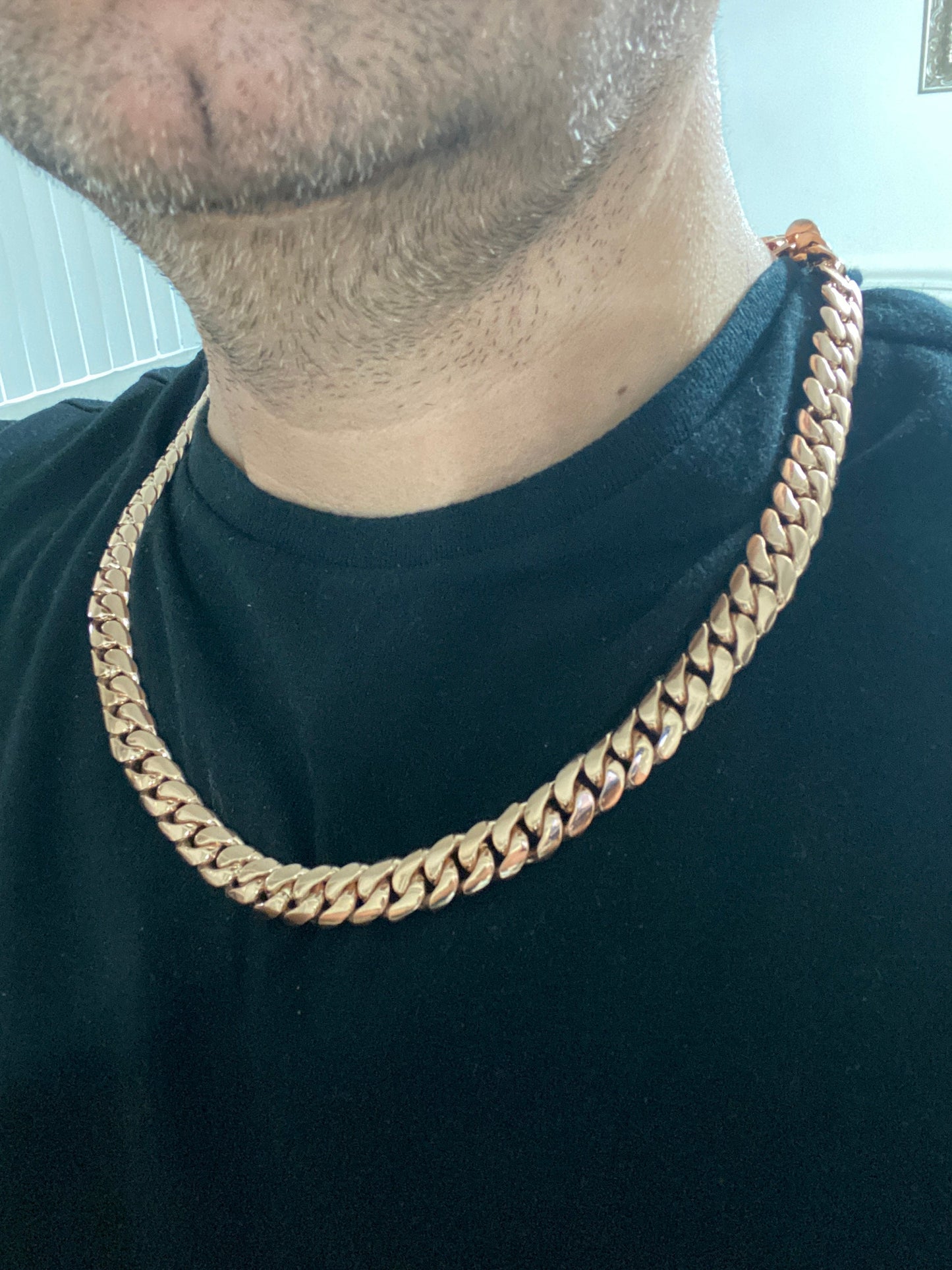 18K Solid Gold Cuban Chain Necklace / 12.5mm Thickness 26" Length / Best Price for Gold Chain / Thick Gold Chain / Cuban Necklace Chain