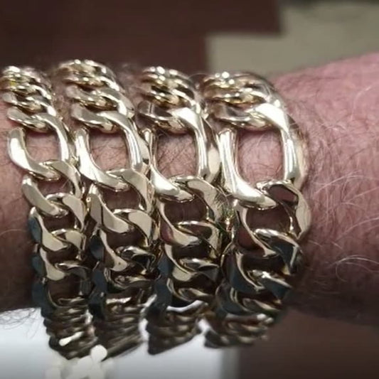 Thick Figaro Gold Chain