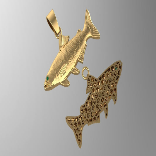 Gold Fish Necklace